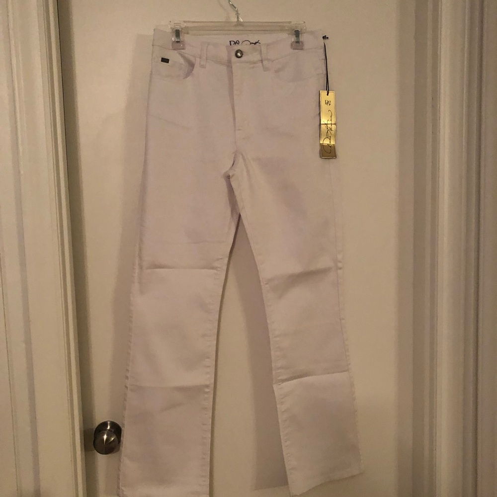 Diane Gilman DG2 White size 10 Stretch Jeans. NWT